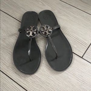 Silver Tory Burch sandals